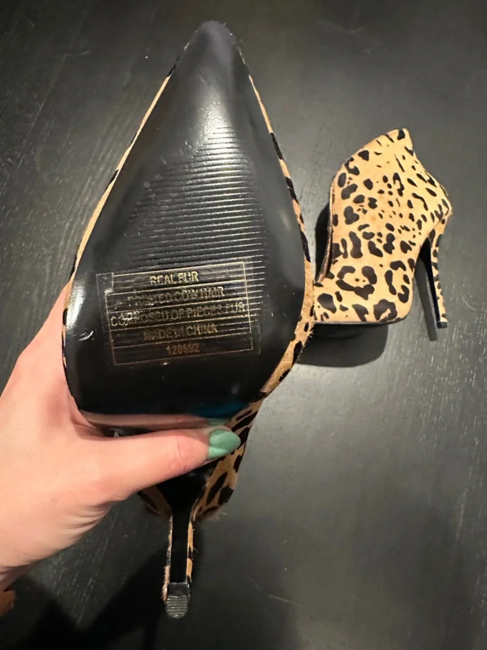 Steve Madden Leopard Heeled Booties - Picture 6 of 6